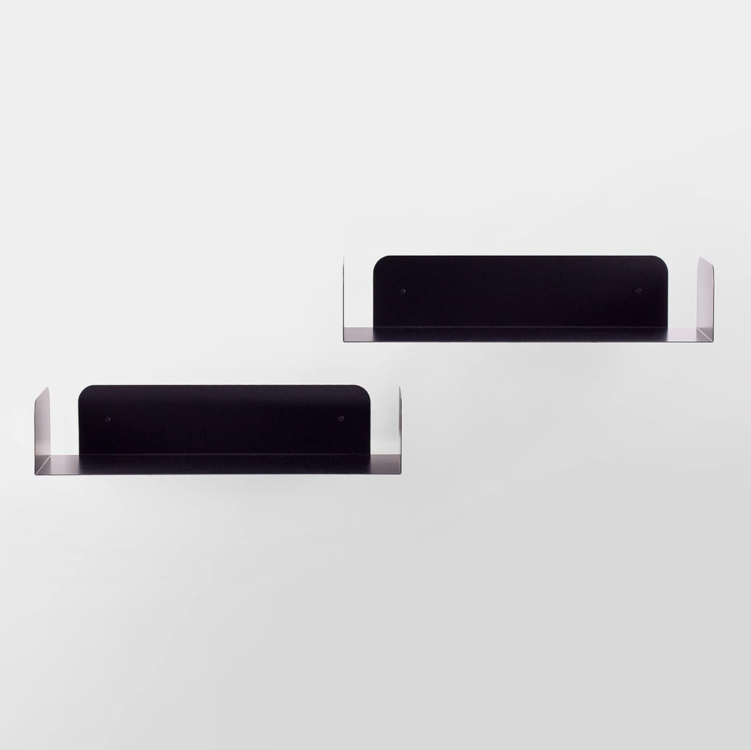 D-Segno Wandregal Metall - Regal Wand, Einzigartiges minimalistisches und modernes Design, Wandbuchh