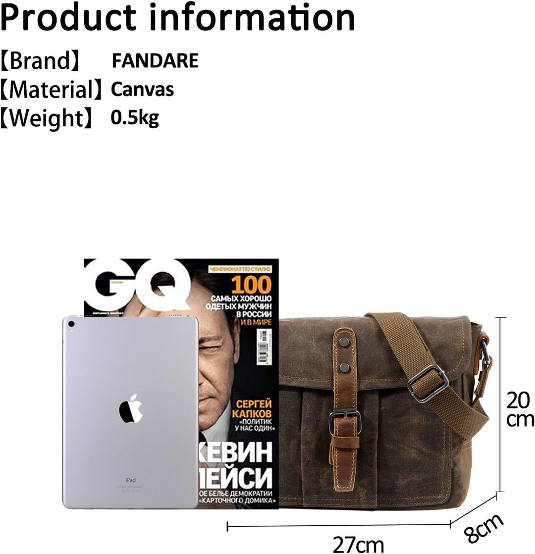 FANDARE New Umhängetasche für Laptop, 7,9 Zoll (7,9 Zoll), Umschlagtasche, Herren, Handel, Reise, mu
