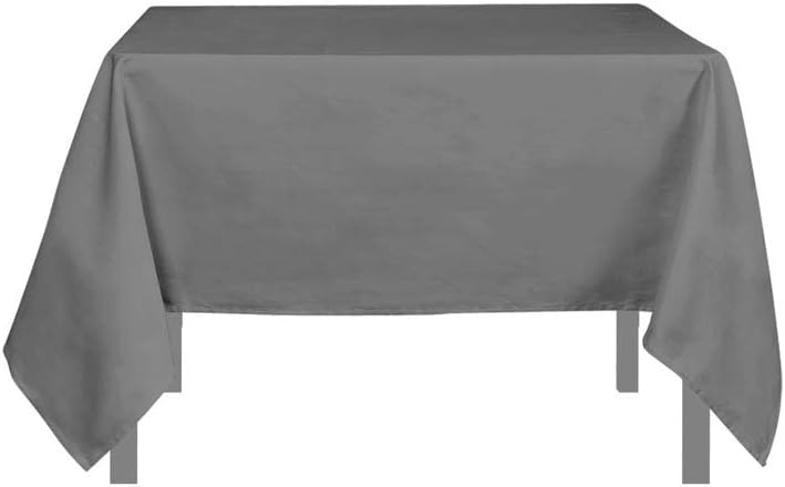 Tischdecke mit Fleckschutz quadratisch 180x180 cm ALIX grau Grau 180 x 180 cm (Quadratisch), Grau 18