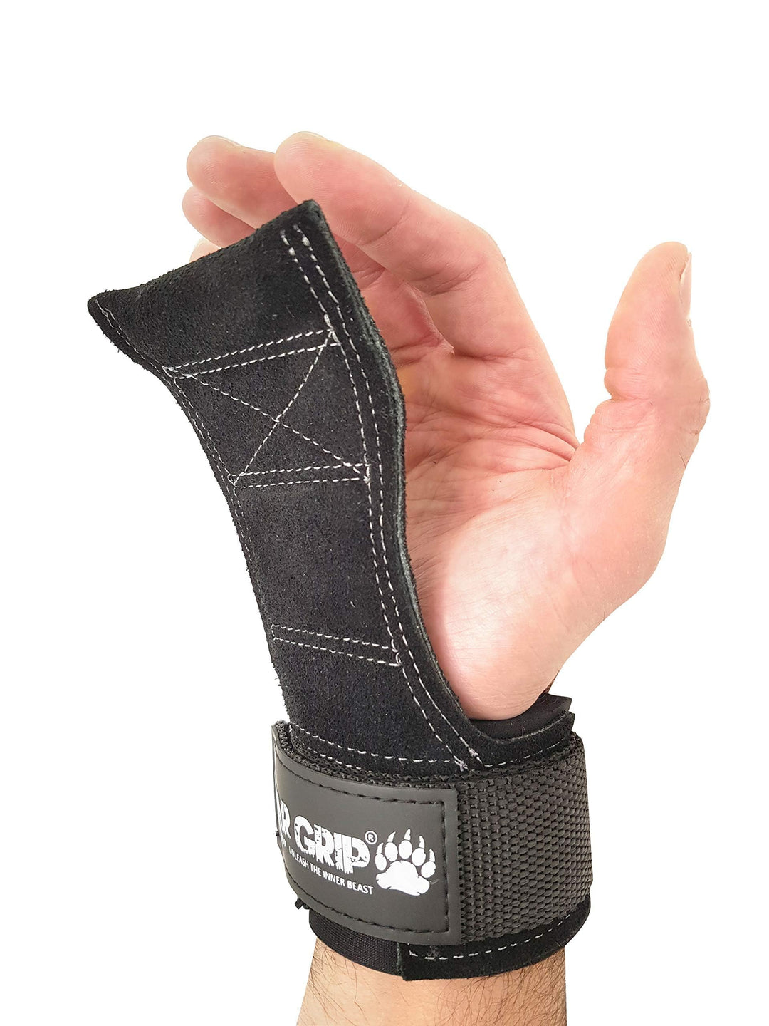 BEAR GRIP Multi-Grip-Riemen/Haken, hochwertige strapazierfähige Gewichthebergurte/Handschuhe. Leder,