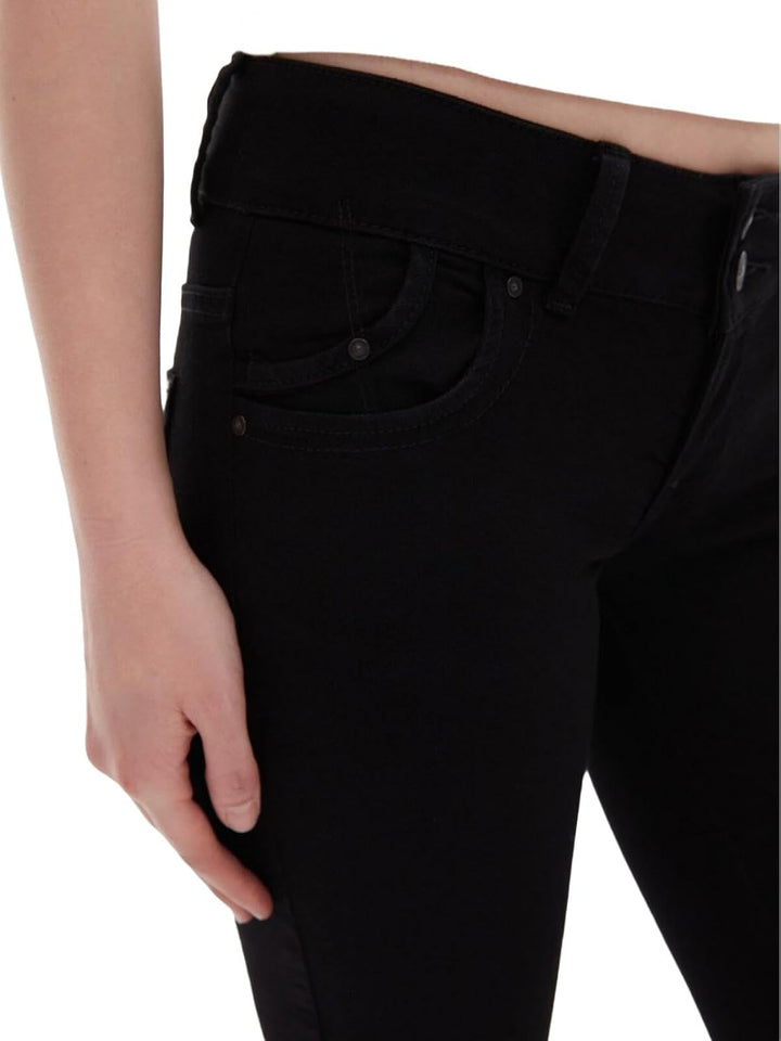 LTB Jeans - Damen - Molly - Low Waist - Slim Fit Jeans - Hosen 24W / 36L Black To Black Wash, 24W /