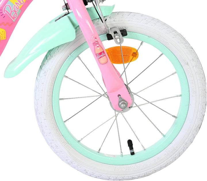 Volare Kinderfahrrad | 3–5 Jahre | Doppelte Handbremse, abnehmbare Stützräder, Pedalreflektoren & Tr