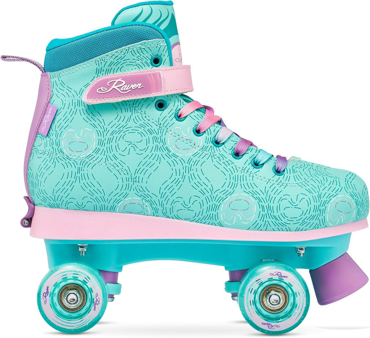 RAVEN Rollschuhe Roller Skates für Kinder Erwachsene Mädchen Damen verstellbar 31-34 (20-21,5cm) Fel