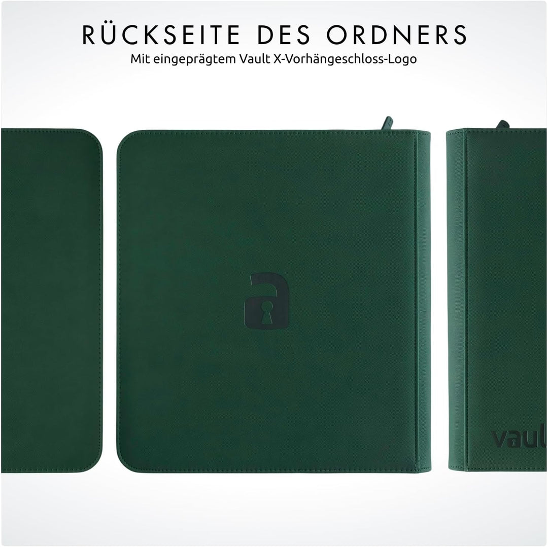 Vault X Premium eXo-Tec Zip Heftmappe - 12 Fächer Sammelkarten Trading Cards Mappe - 480 Fächer mit