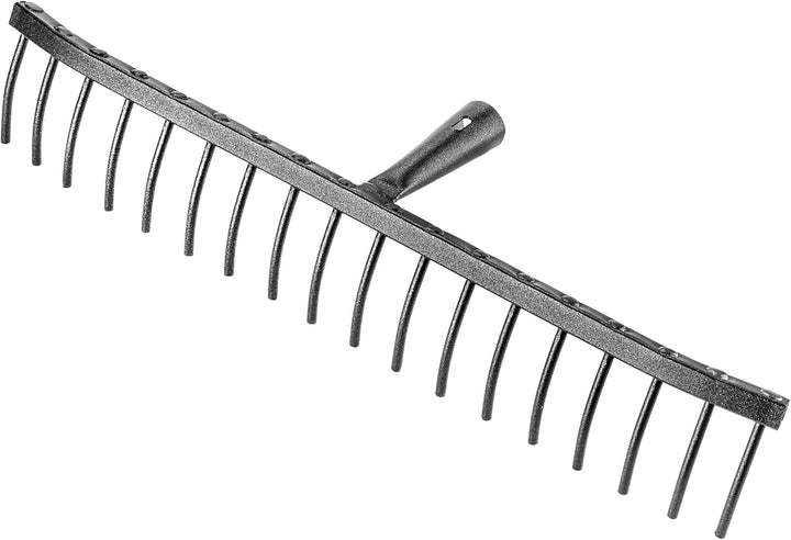 KADAX Gartenrechen aus Stahl, Steinrechen, Gartenharke ohne Stiel, Robuster Rechenkopf, Rechen für G