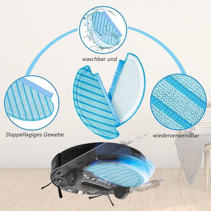 Raheem 14 Stück Zubehör für Ecovacs Deebot N8 N8+ N8 Pro N8 Pro+ OZMO T8 T8+ T8 AIVI T9, T9+ ozmo 95