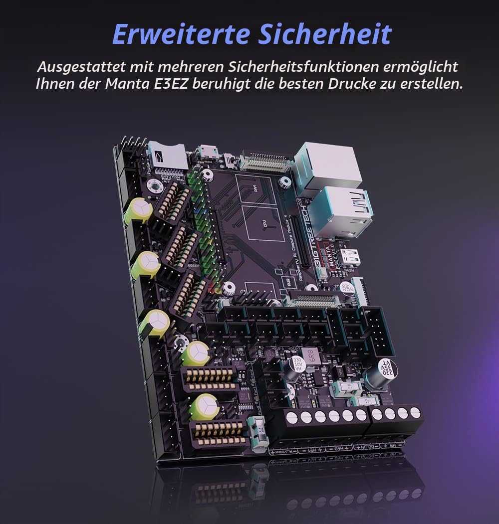 BIGTREETECH Manta E3 EZ Control Board 32Bit, Neues Upgrade Silent Board unterstützt Klipper-Firmware