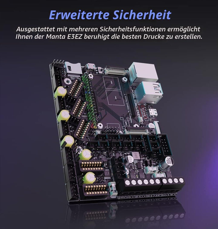 BIGTREETECH Manta E3 EZ Control Board 32Bit, Neues Upgrade Silent Board unterstützt Klipper-Firmware