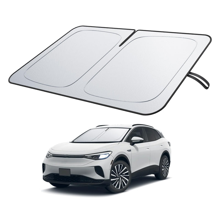 BIXUAN Frontscheiben-Sonnenschutz kompatibel mit VW ID.4 ID4 2020-2024 2025 Auto Sonnenschutz Abdeck