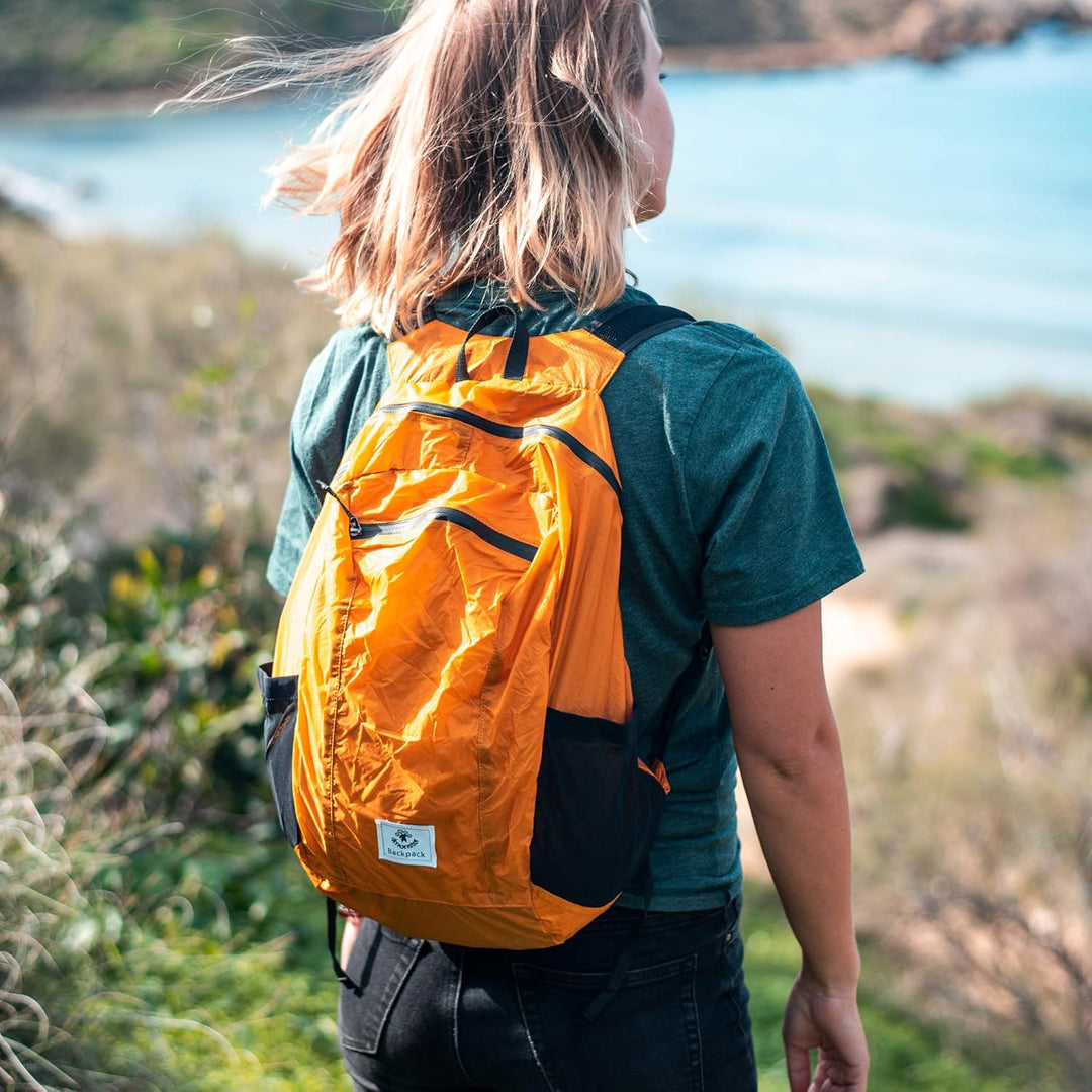 4Monster Faltbarer Rucksack Ultra Leicht, Unisex Tagesrucksack Outdoor, Wasserdichter Wanderrucksack