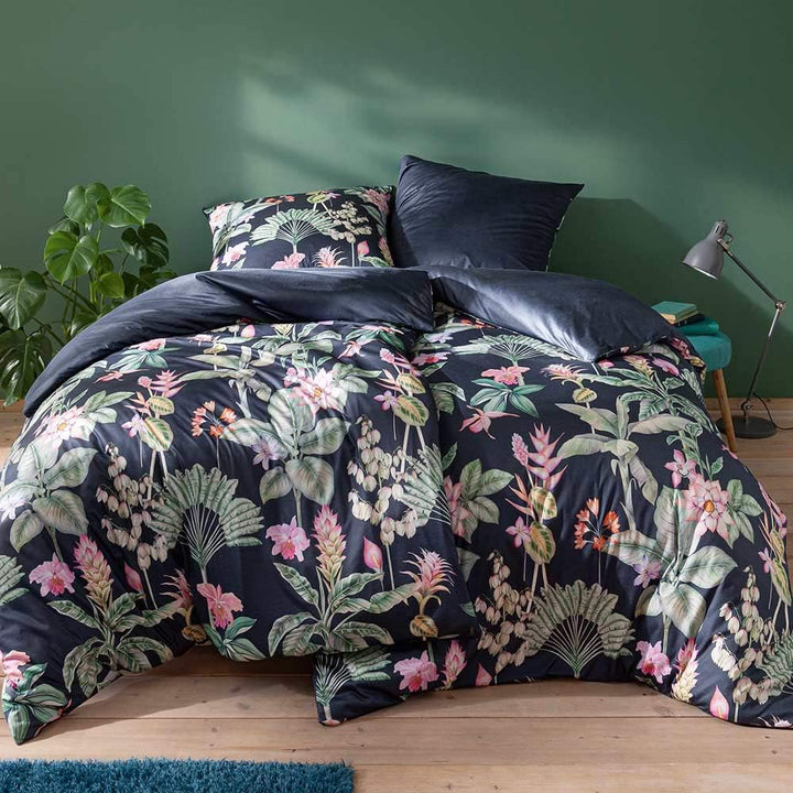 ESTELLA Mako Interlock Jersey Bettwäsche Tamara Nachtblau 1 Bettbezug 135 x 200 cm + 1 Kissenbezug 8