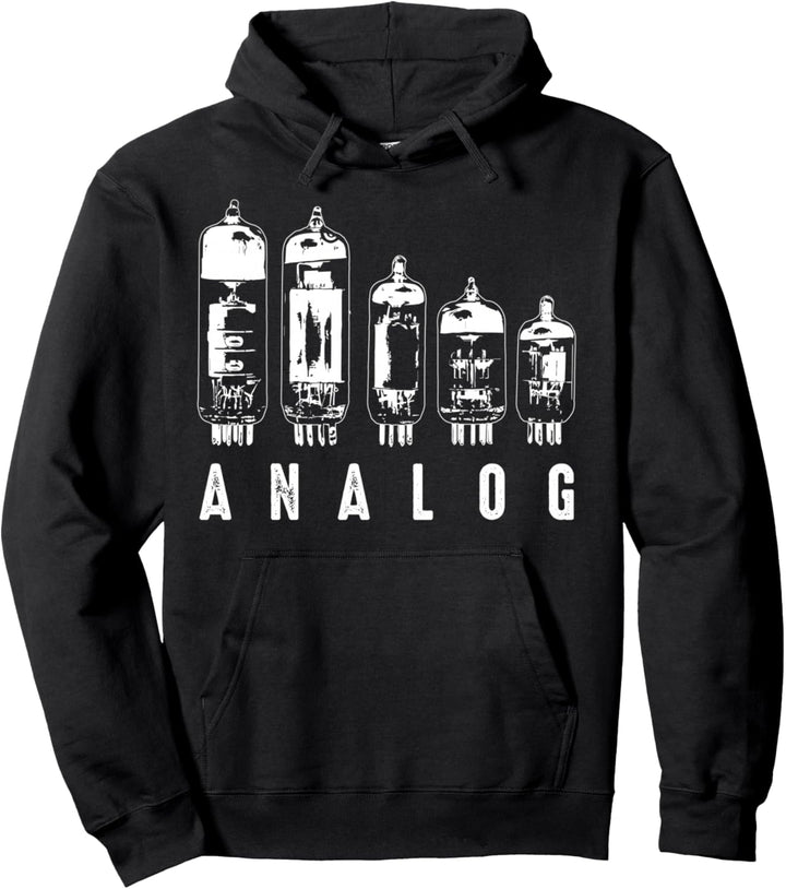 Cool Analog Vacuum Tubes Gift | Funny Electron Valve Lover Pullover Hoodie