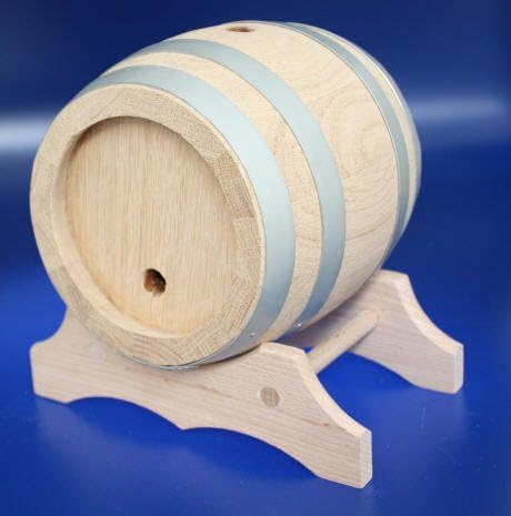MAAJ® WEINFASS/WHISKYFASS/SCHNAPSFASS KOMPLETT AUS EICHENHOLZ 1,2,3,5,10L - MADE IN SLOWENIEN (5 L -