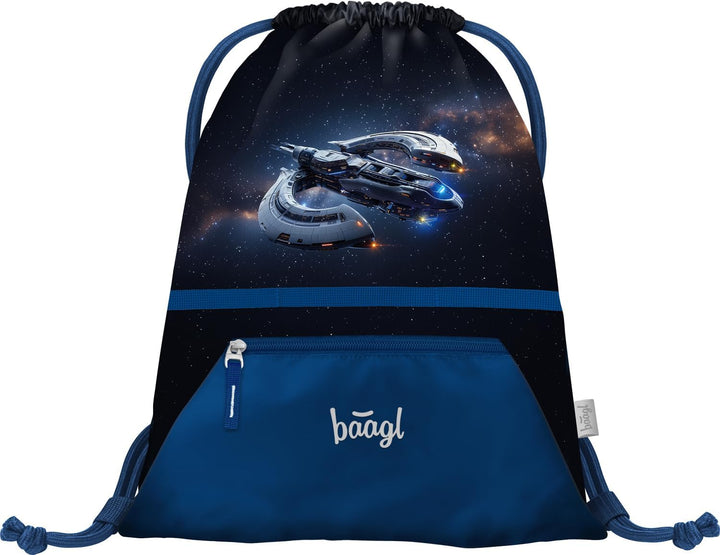 Baagl Schulranzen Jungen Mädchen Set 5 Teilig (Zippy Schultasche für 1. Klasse, Mäppchen, Turnbeutel