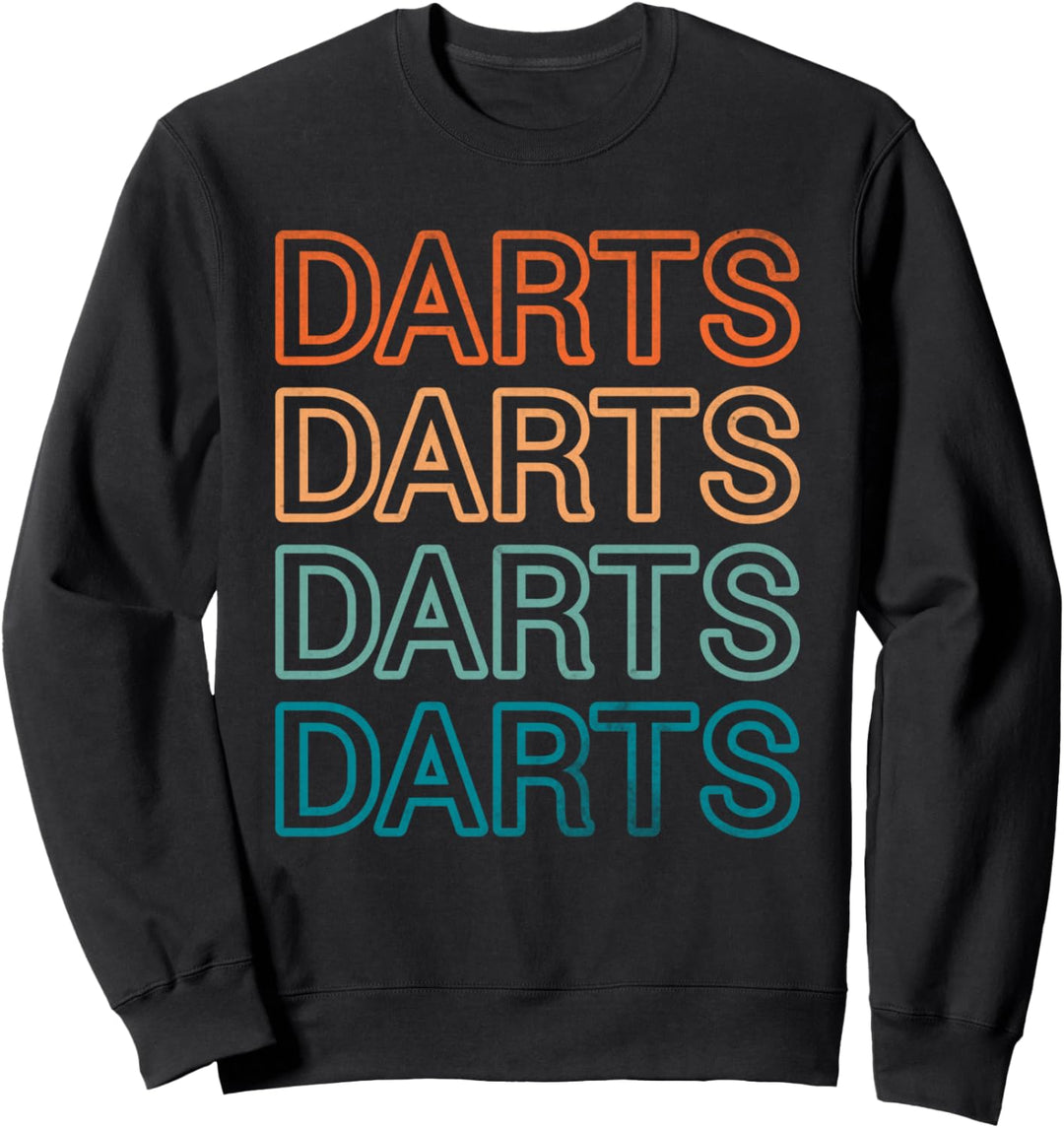 Retro Vintage Darts Dartspieler Sweatshirt