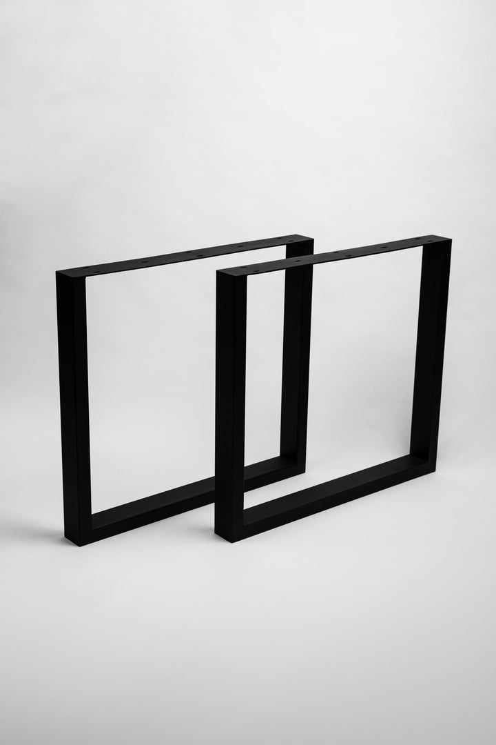 Homemetall 2 Stück Massive TISCHGESTELLE, Tischkufen für DIY Möbel wie Esstisch, Schreibtisch, Bistr