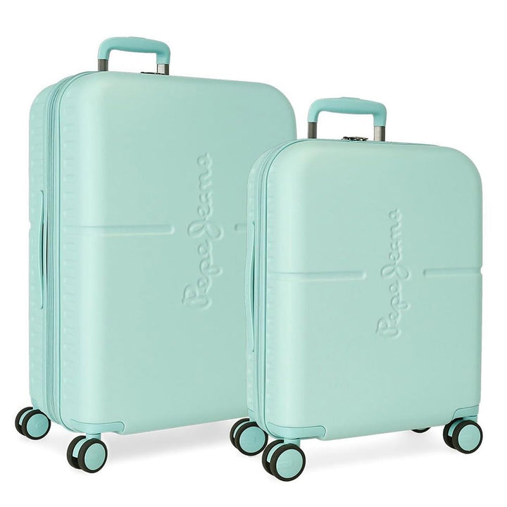 Pepe Jeans Highlight Koffer-Set, 48 x 70 x 28 cm, blau, 48x70x28 cms, Kofferset Kofferset Türkis, Ko
