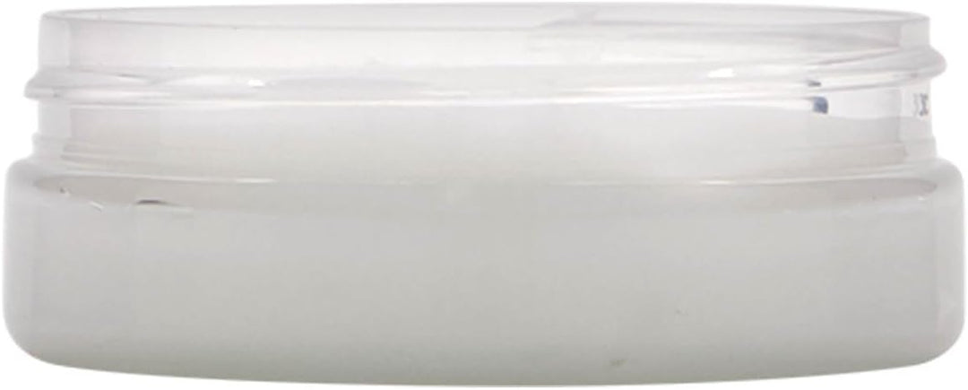 50 ml PET-Dose Isabella klar mit Aluminiumschraubverschluss silber 6er Set für Kosmetik und Aufbewah