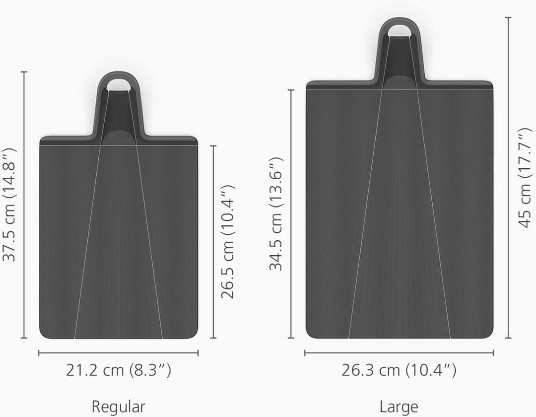Joseph Joseph Chop2Pot Plus faltbares Schneidebrett mit Griff (gross) - Schwarz 45L x 7B cm Black, 4