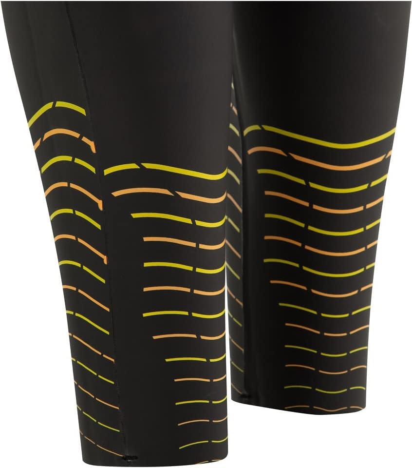 ZONE3 Thermo-Neoprenanzug für Damen, Schwarz, Orange und Gelb, warme Thermoschicht, leicht zu dehnen