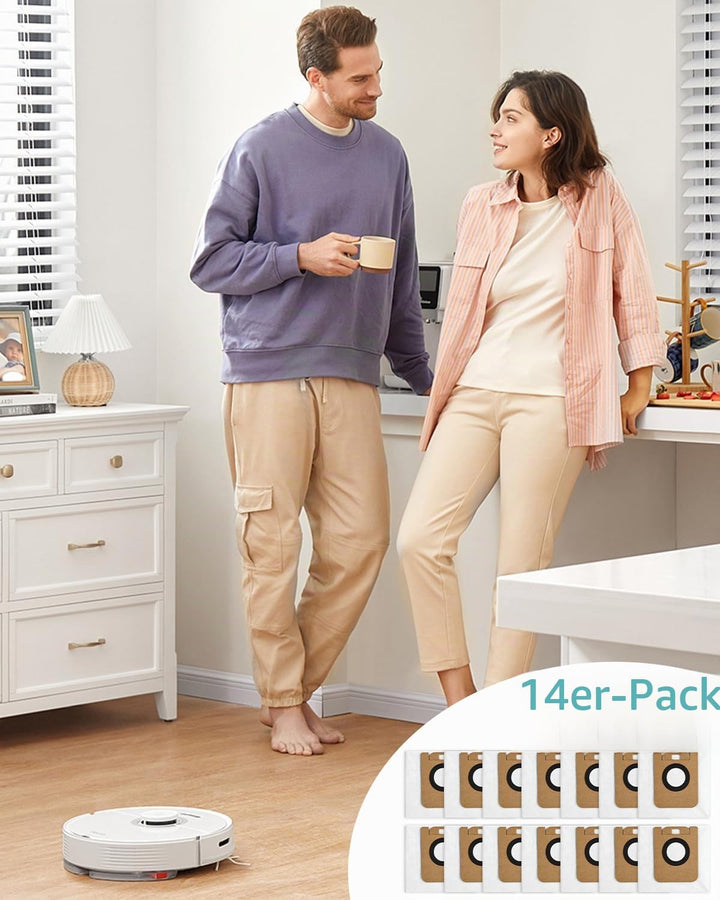 14 Stück Staubbeutel Zubehörset für Dreame D10 Plus / D10s Plus / L10 Plus Ersatzteil Zubehör Beutel