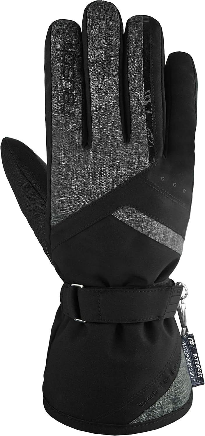 Reusch Damen Fingerhandschuhe Hellen R-TEX XT 7721 Black/Black Melange 6, 7721 Black/Black Melange 6