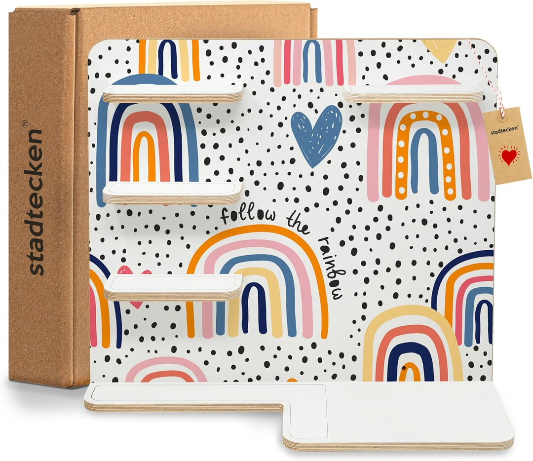 stadtecken Holzregal passend für Toniebox 2 I Geeignet für ca. 30 Tonies I Perfekte Aufbewahrung im