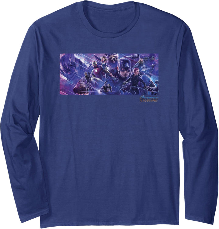 Marvel Avengers Endgame Full Cast Movie Poster Langarmshirt
