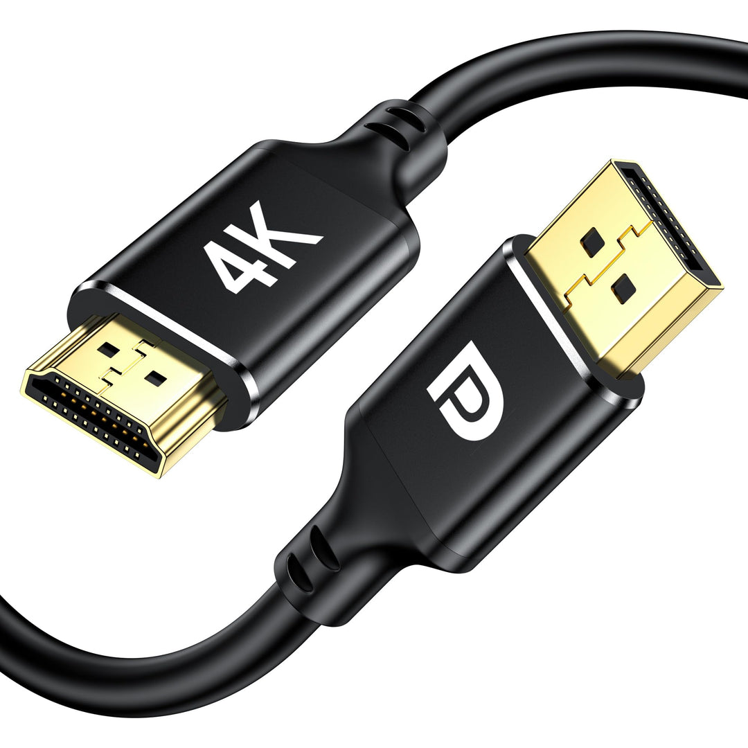 4K DisplayPort auf HDMI Kabel 2Pack unidirektionales DisplayPort-Computer zu HDMI-Monitor, 3M DP 1.2