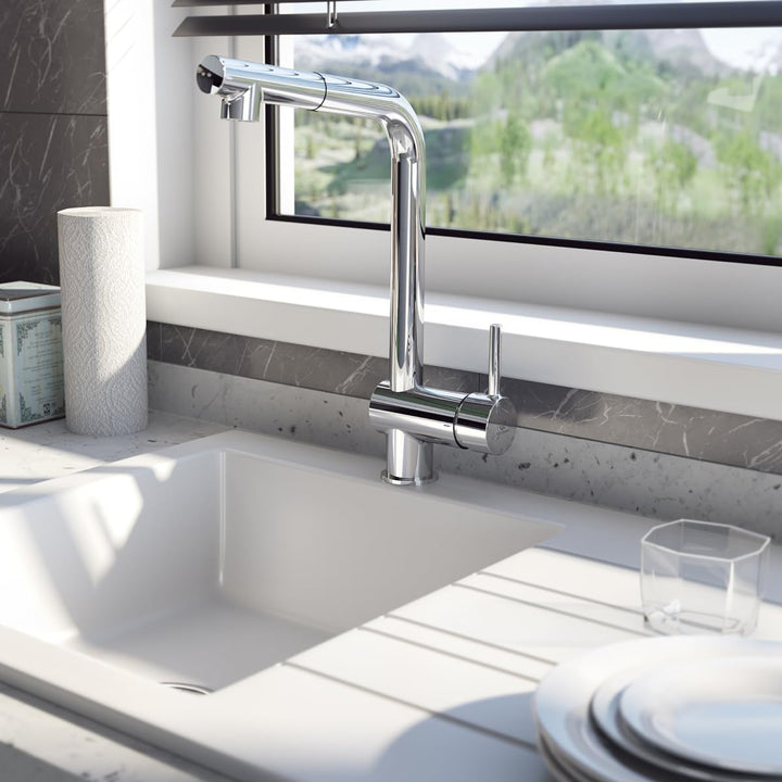 Ideal Standard B1960AA Ceraflex 1 tap Hole Brause und Wannenbatterie, Chrome, Single Lever Bath Show