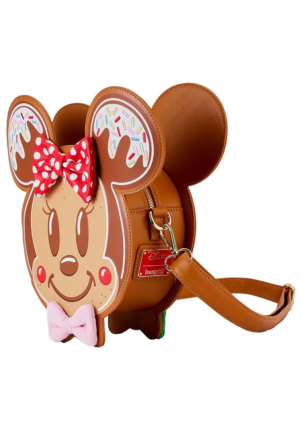 Loungefly Mickey & Minnie Gingerbread Cookie Crossbody Geldbörse | Disney, Braun, Standard, Figurale