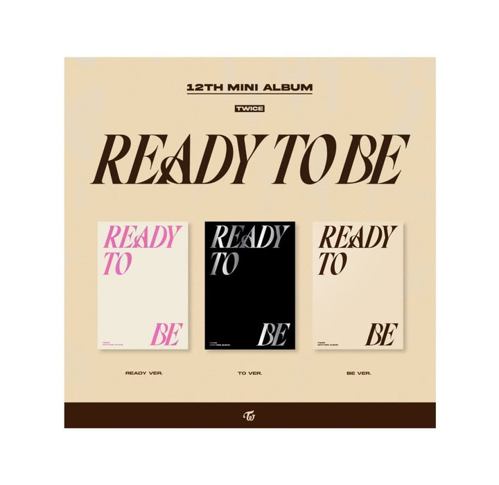 TWICE - READY TO BE (12th Mini Album) CD+Pre-Order Benefit+Folded Poster (READY+TO+BE ver. SET), Rea