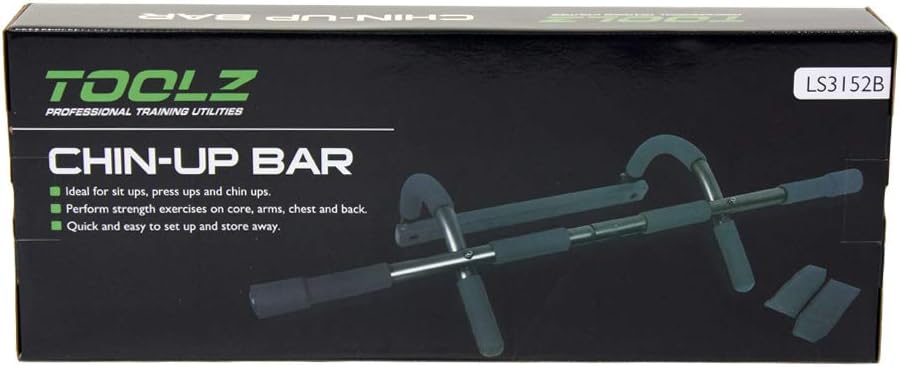 TOOLZ Chin Up Bar – Klimmzugstange für Zuhause – Multifunktionstrainer für Sit-ups, Press-ups & Chin