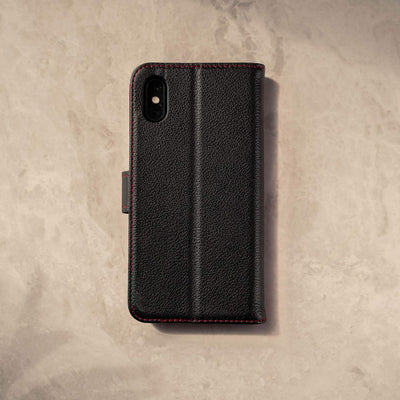 TORRO Hülle kompatibel mit iPhone XS und iPhone X – Premium Leder Hülle mit Standfunktion und Karten