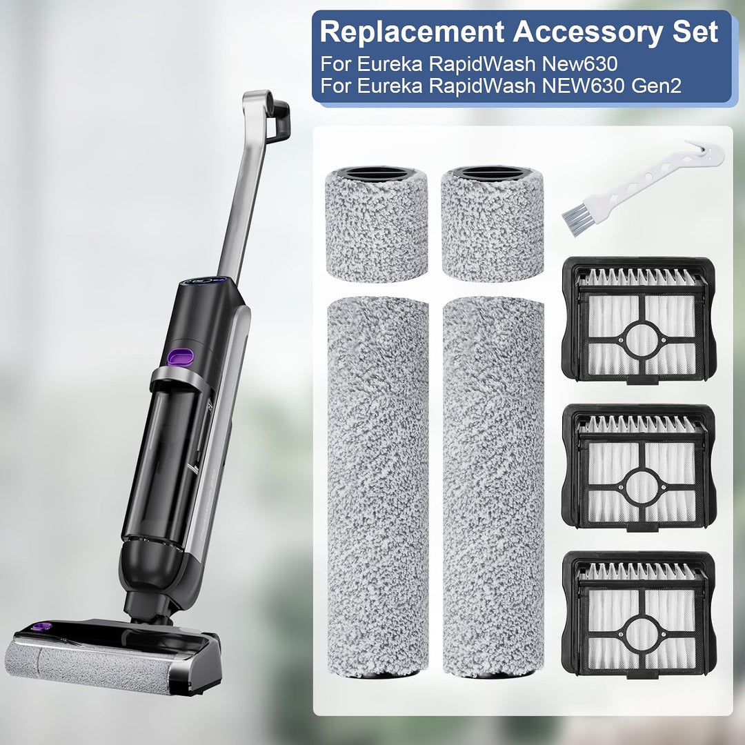 Bürstenrolle Filter Ersatzteile für Eureka RapidWash New630 / New630 Gen2 Nass Trockensauger Kabello