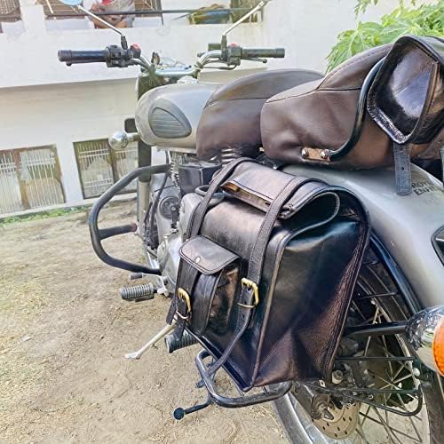 american blue 3X Motorcycle Tail Bag Set of Three Saddle Panniers Bag Motorcycle Bags for Rear Rack