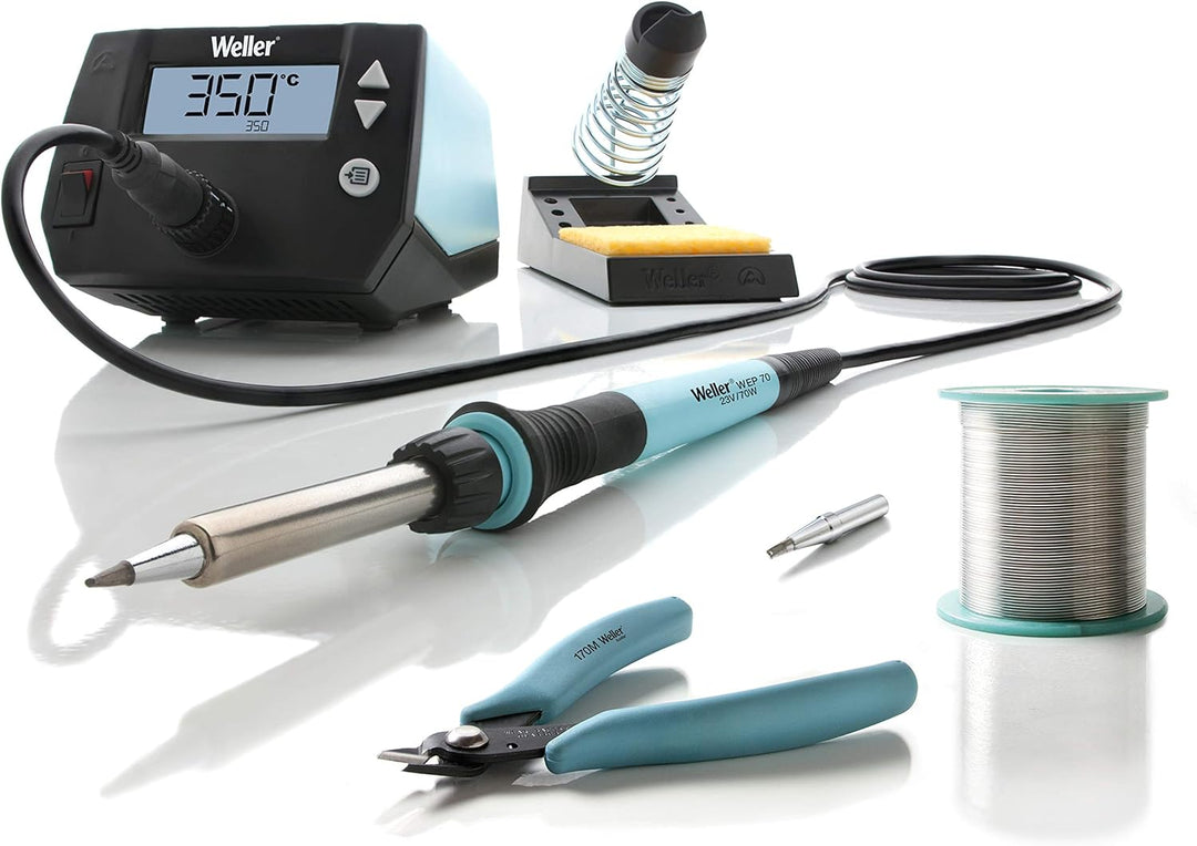 Weller WE 1010 (T0053298390) Bildungs-Kit 70 W/230 V & ET-S Lötspitze, Langform, konisch, 0,4 mm Löt