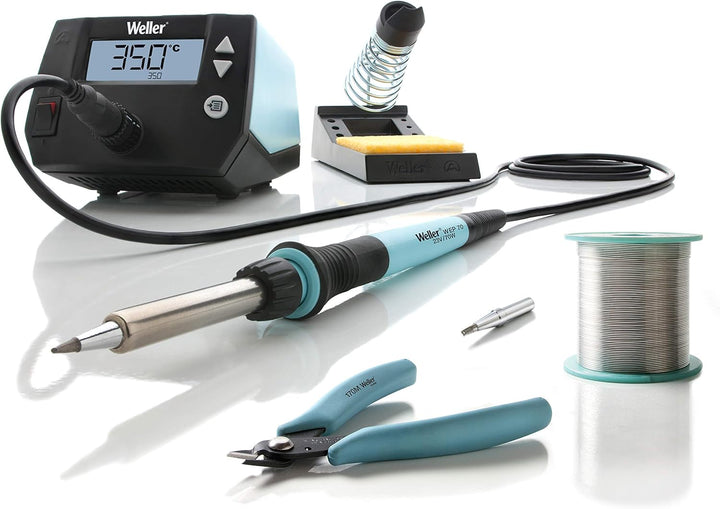 Weller WE 1010 (T0053298390) Bildungs-Kit 70 W/230 V & ET-S Lötspitze, Langform, konisch, 0,4 mm Löt