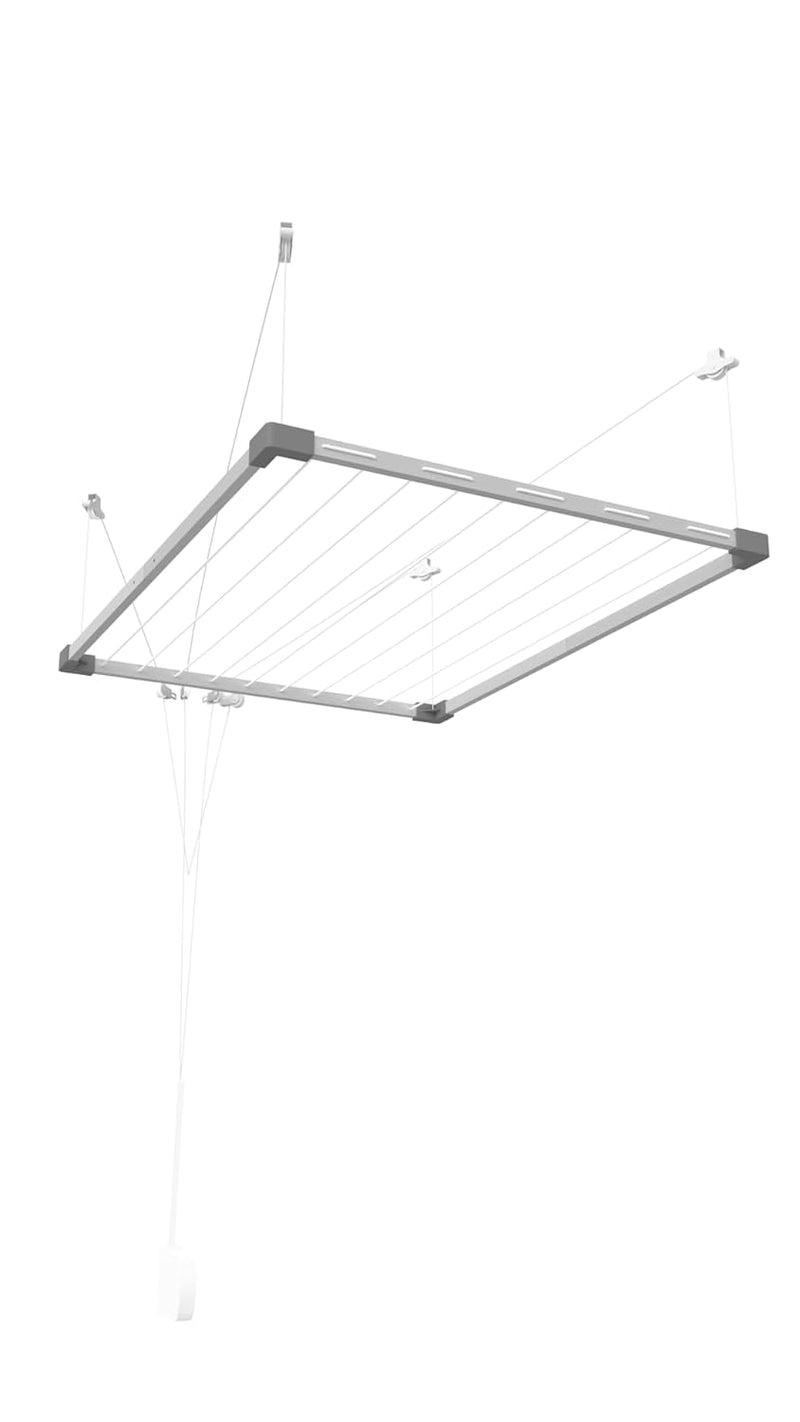Tz Wäschegestell zur Deckenbefestigung, Aluminium