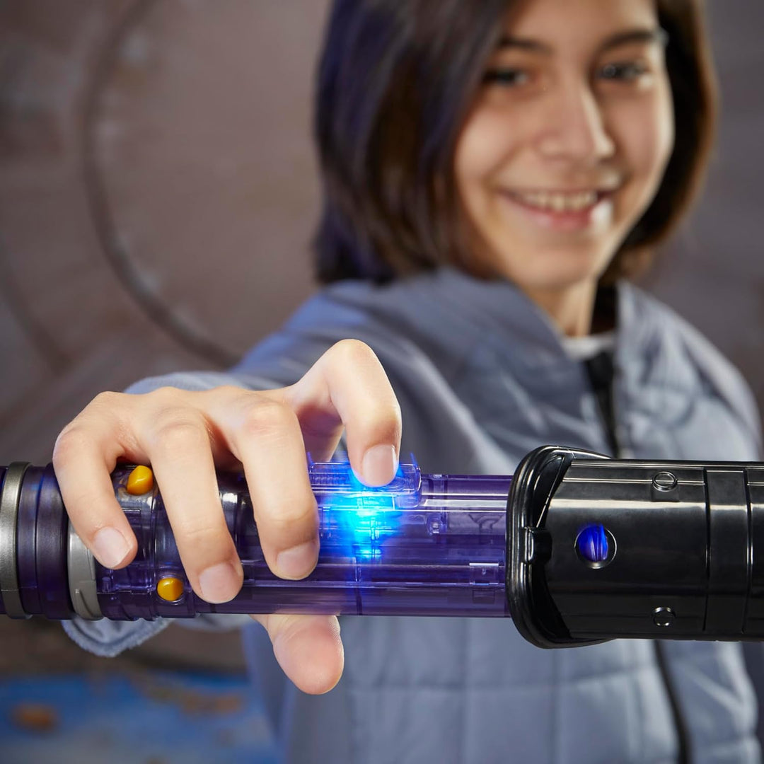 Star Wars Lightsaber Forge Kyber Core Darksaber, mit Leuchteffekten im transparenten Kern, Spielzeug