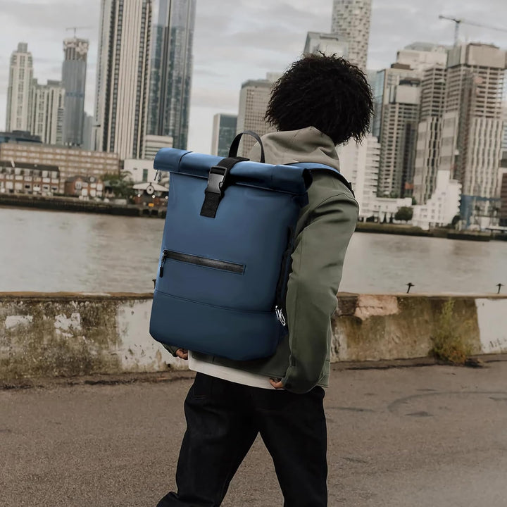 Rolltop Rucksack Herren Damen Wasserdicht Grosse Laptop Rucksack Reiserucksack mit Multifunktionale