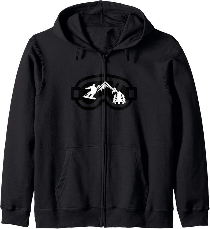 Snowboard Brillen Mountain Snowboarding Kapuzenjacke