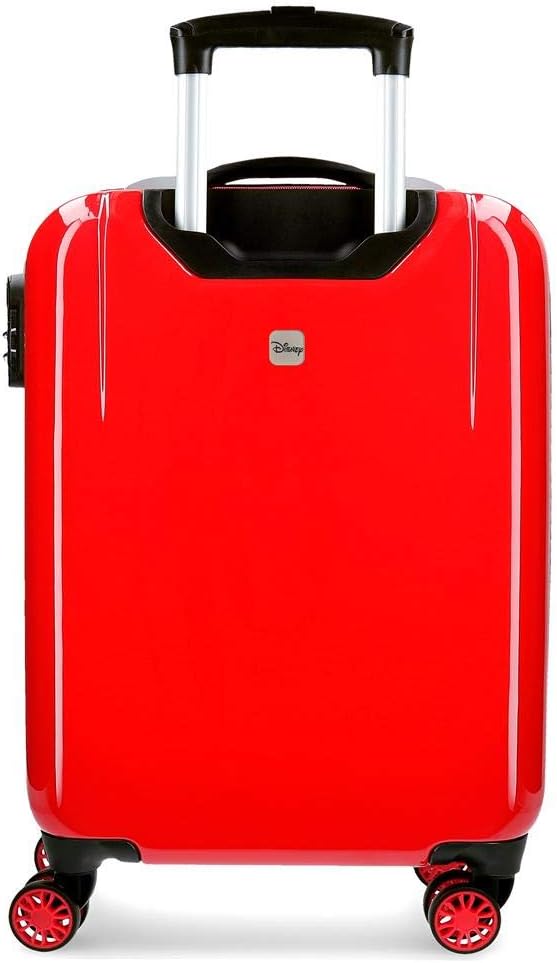 Disney Mickey True Love Kabinenkoffer Weiss 38x55x20 cms Hartschalen ABS Kombinationsschloss 34L 2,6