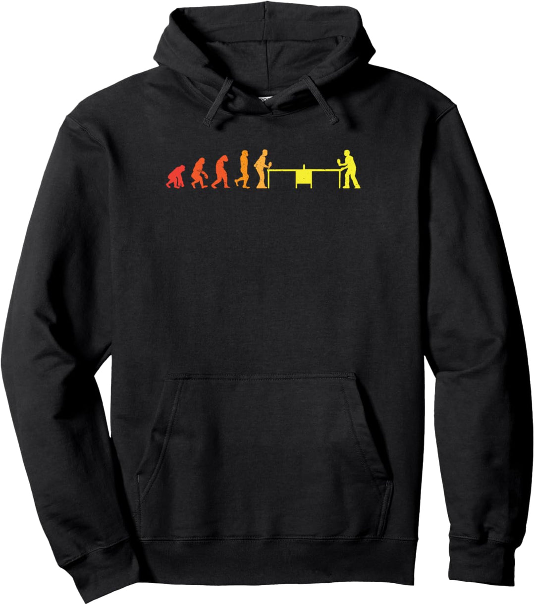 Evolution Tischtennis | Ping Pong | Tischtennisspieler cool Pullover Hoodie