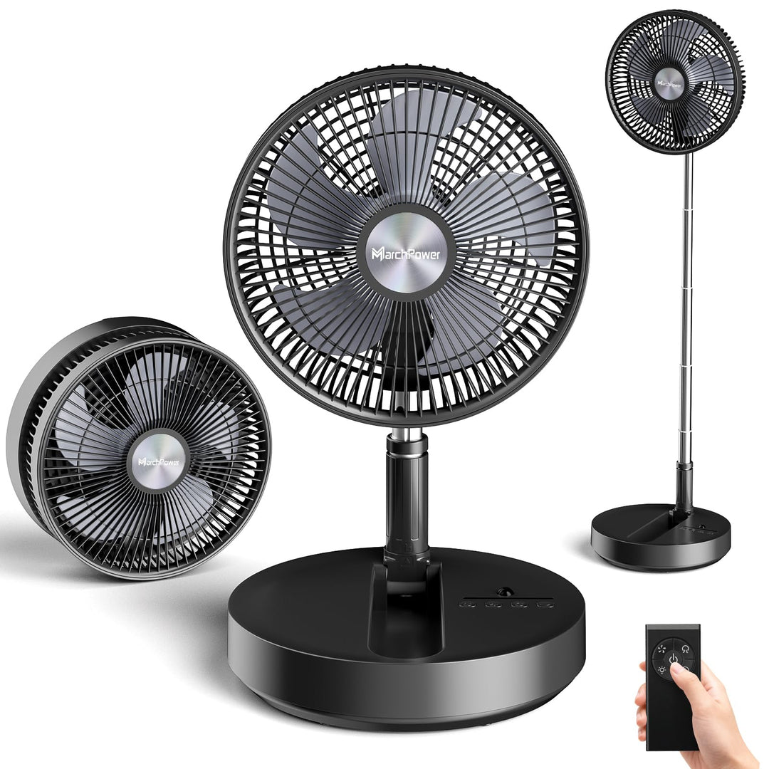Marchpower leise Standventilator mit Fernbedienung Timer klappbar Ventilator Automatischer Oszillati