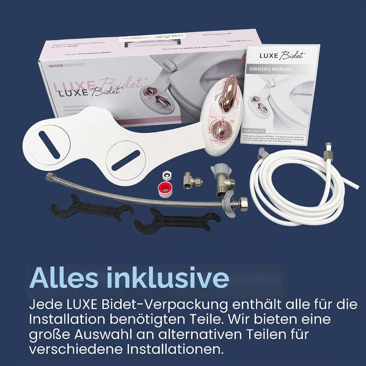Luxe Bidet BidetNeo320rg Bidet-Aufsatz, Rose Gold, Rose Gold