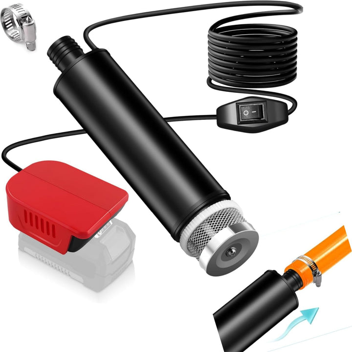 Mini-Wasserpumpe für Einhell PXC 18 V Li-Ionen-Akku, 635 GPH Kabellose Wassertransferpumpe Flachwass