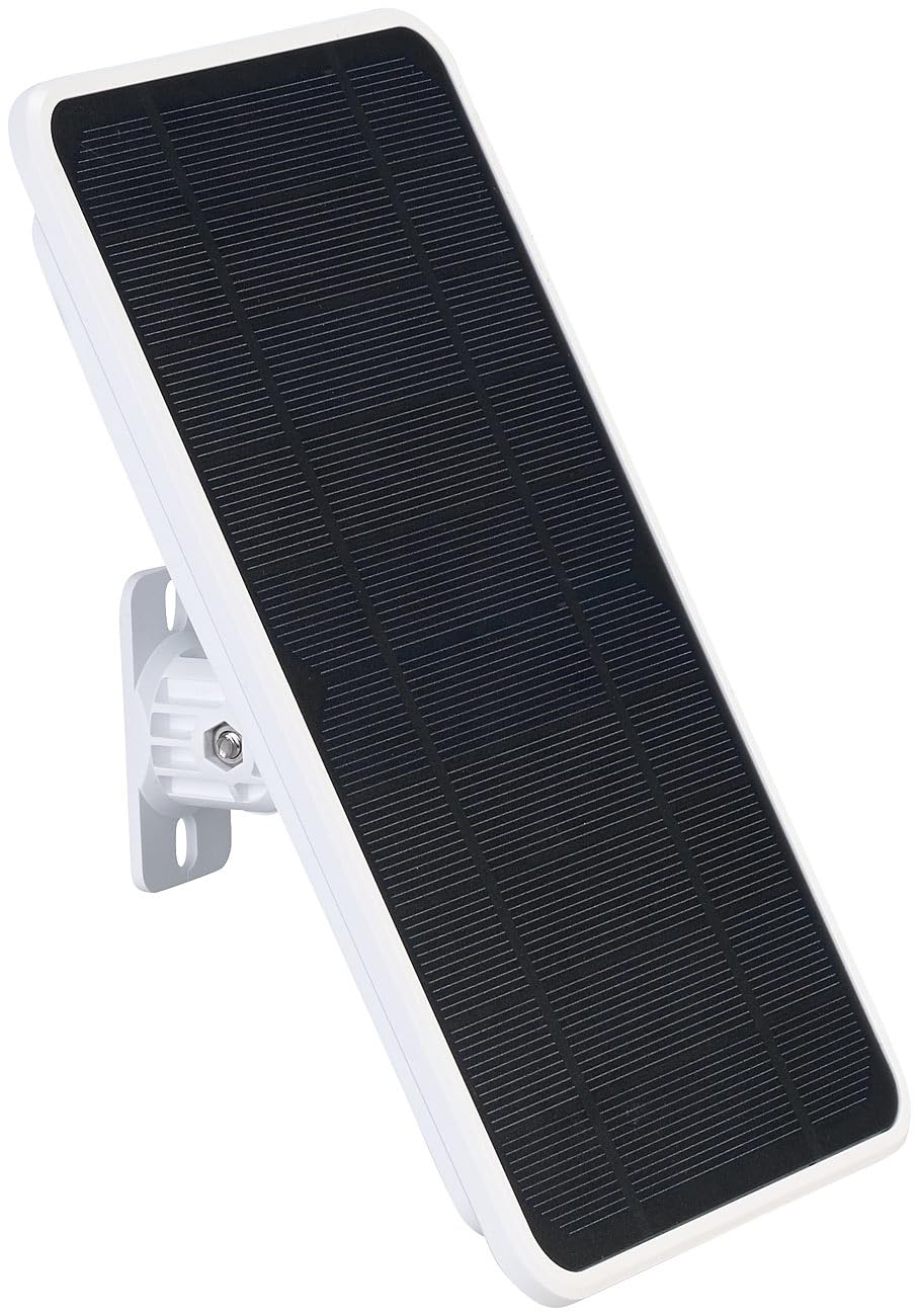 VisorTech Solarpanel 5V mit Akku: 5,5-Watt-Solarpanel mit 5.000-mAh-Powerbank, 5V, für IP-Kameras u.