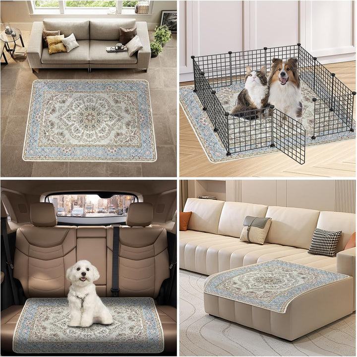 Waschbare Pinkelpads für Hunde, 2 Stück Wiederverwendbare Puppy Pads 60x45cm Super saugfähige wasser
