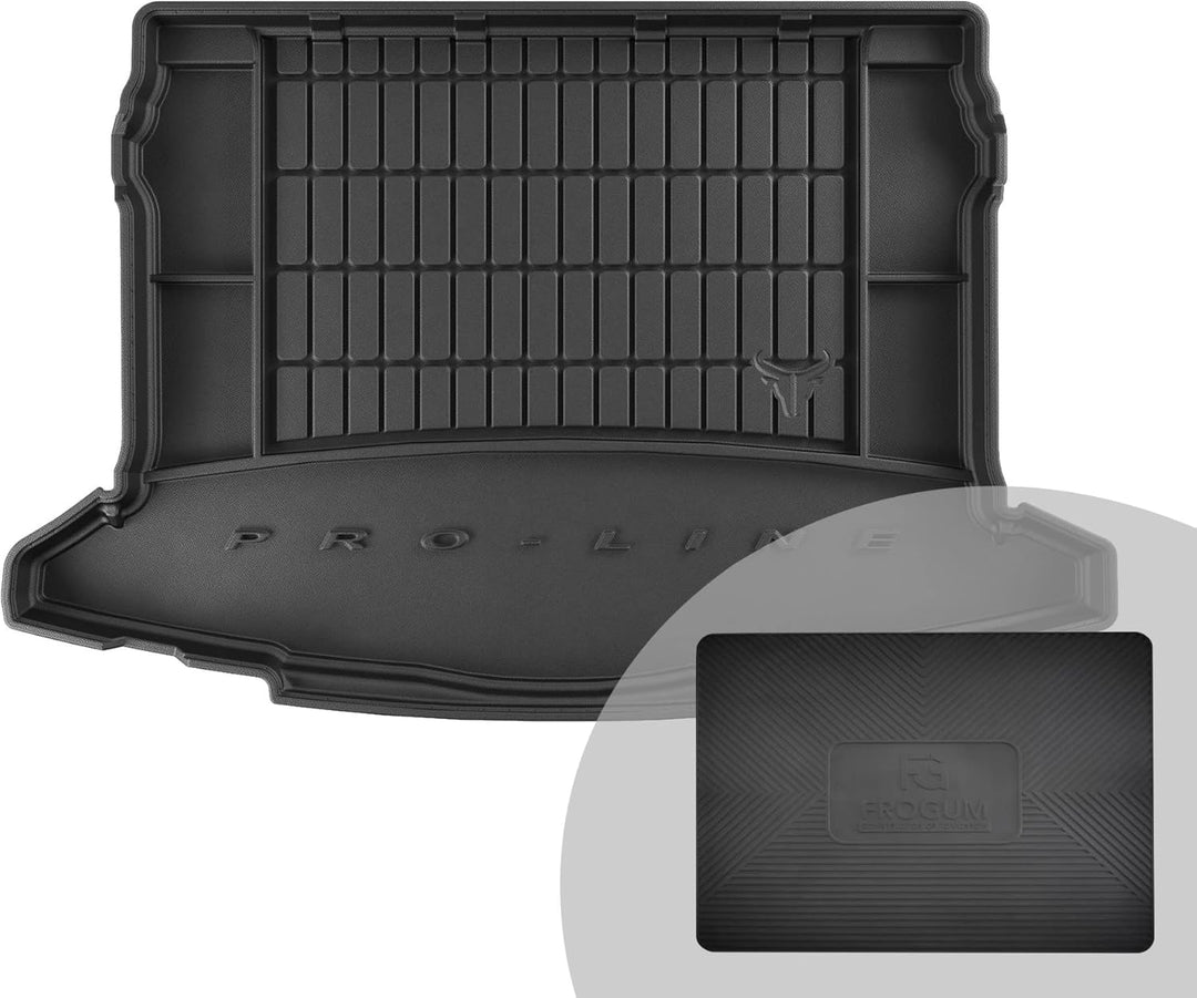 FROGUM ProLine 3D Gummimatte Exklusive Auto Kofferraummatte Kofferraumwanne für Skoda Karoq ab 2017